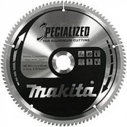 LAME CARBURE MAKITA Ø 305 MM ''SPECIALIZED'' POUR ALUMINIUM, POUR SCIES RADIALE ET A ONGLETS (100 DENTS) -B-09684
