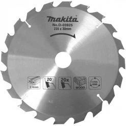 LAME CARBURE MAKITA Ø 165 MM STANDARD BOIS POUR SCIES CIRCULAIRES (40 DENTS) -D-03349