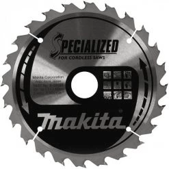 LAME CARBURE MAKITA Ø 190 MM ''SPECIALIZED'' BOIS, POUR SCIES CIRCULAIRES A BATTERIE -B-09195