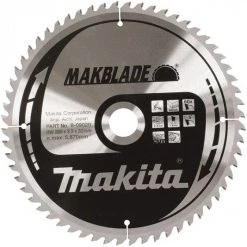 LAME CARBURE MAKITA Ø 210 BOIS POUR SCIES RADIALES ET SUR TABLES -A-81789