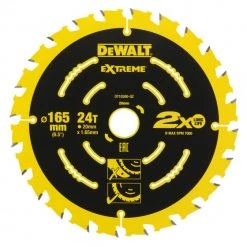 Lame Scie Circulaire Portative DEWALT 165x20mm - DT10300-QZ