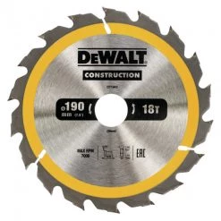 Lame DEWALT Scie Circulaire Portative Construction, 190x30mm - DT1943-QZ