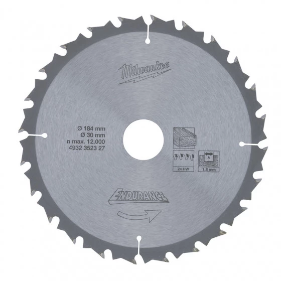 LAME SCIE CIRCULAIRE184MM/24 DTS (X1) MILWAUKEE ACCESSOIRES - 4932352327 1 LAME SCIE CIRCULAIRE184MM/24 DTS (X1) MILWAUKEE ACCESSOIRES - 4932352327