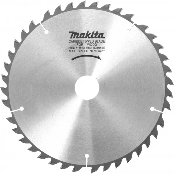LAME CARBURE 216X30X40T BLS820 MAKITA - A86169 1 LAME CARBURE 216X30X40T BLS820 MAKITA - A86169
